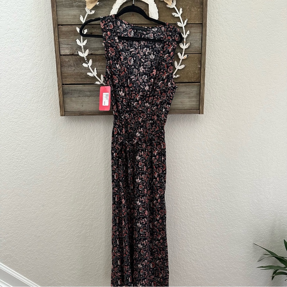 Evereve Sanctuary Under Wrap Jumpsuit black floral size XS NWT